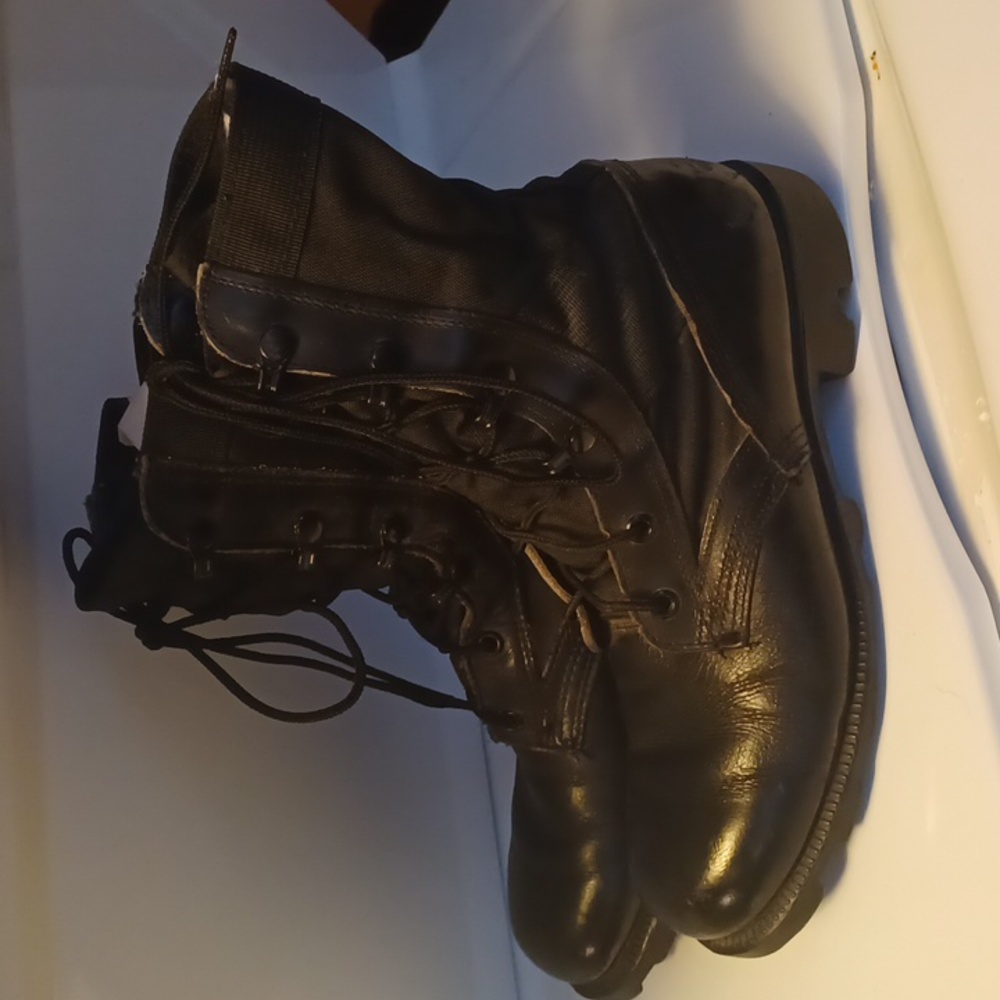 Combat boots black tactical boots men's size 5.5 women's size 7.5 milita…